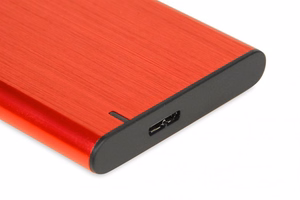 iBox HD-05 HDD/SSD dėklas raudonas 2,5"