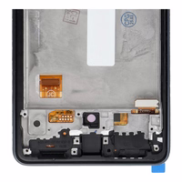 LCD ekranas SAMSUNG A53 A536 HARD OLED su juodu rėmu