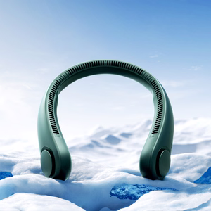 Jisulife Life3 nešiojamasis USB kaklo ventiliatorius, žalias