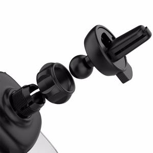 Automobilinis laikiklis Dudao F8 Max juodas (ne magnetinis / ventiliacijos grotelės)