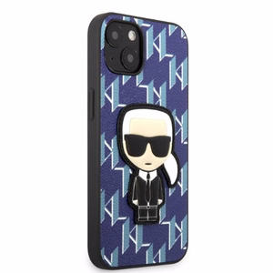 Karl Lagerfeld KLHCP13SPMNIKBL iPhone 13 mini 5.4" kietas dėklas mėlynas/mėlynas Monograma Ikonik Pleistras