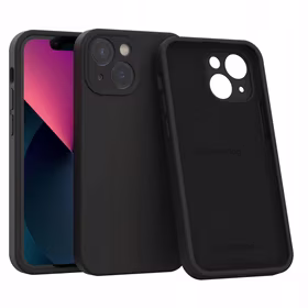 Spacecase silikoninis dėklas Mag iPhone 13 Mini juodas