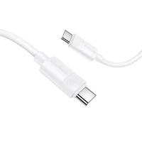 Borofone Cable BX123 Leya - Type C to Type C - PD 60W 3A 1 metre white