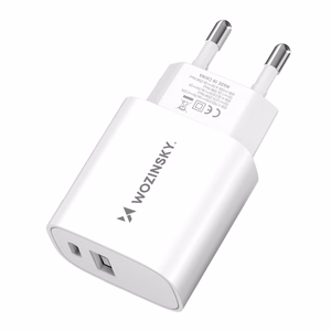 Įkroviklis Wozinsky (WGWCW) (1xUSB-C;1xUSB 3A 20W) baltas