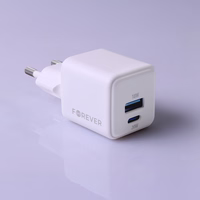 Forever TC-08-20AC GaN PD QC įkroviklis 1x USB-C 1x USB 20W baltas