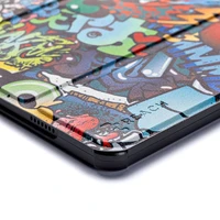 Dėklas Reach Smart Leather Samsung X110/X115 Tab A9 8.7/X130/X135 Tab A11 8.7 graffiti