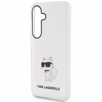 Karl Lagerfeld IML Choupette dėklas telefonui Samsung Galaxy S24 - skaidrus