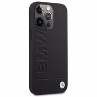 Dėklas telefonui BMW Signature Logo Imprint MagSafe iPhone 14 Pro Max - juodas