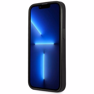 Guess GUHCP14LPSATLK iPhone 14 Pro 6.1 "juodas/juodas kietas dėklas SaffianoTriangle Logo