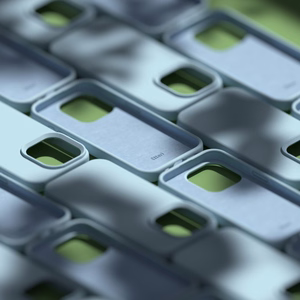 Etteri silikoninis dėklas telefonui iPhone 12 / 12 Pro 6,1" šviesiai mėlynas