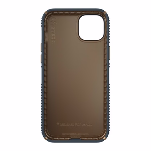 Чехол Speck Presidio2 Grip для iPhone 15 Plus / 14 Plus, с нескользящим покрытием, цветовая комбинация «Charcoal / Cool Bronze / Slate»