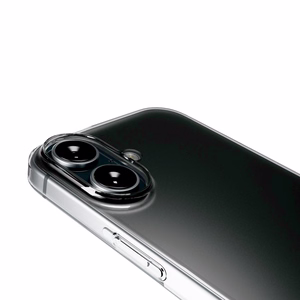 Puro 03 Nude silikoninis dėklas telefonui iPhone 16 - permatomas