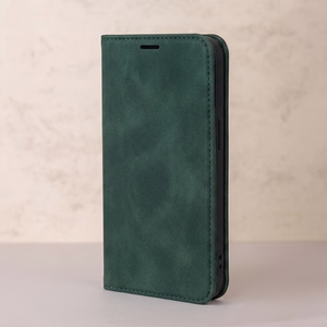 Smart Suede dėklas, skirtas Honor 600 / Honor 600 Pro, žalias