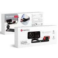 FORCELL F-ENERGY MagNetix 3w1 Qi2 20,5W belaidis įkroviklis suderinamas su MagSafe juodas