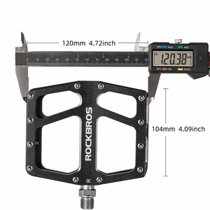 Rockbros K399-BK plačios platformos dviračio pedalai – juodi