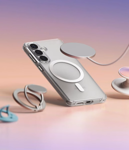 Ringke Fusion Magnetic MagSafe Dėklas for Samsung Galaxy S26 - skaidrus