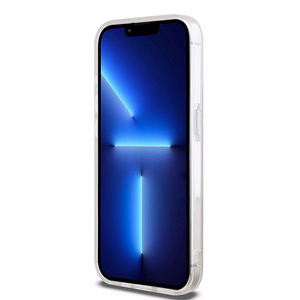 DKNY IML Mono ir juostelės Magnetinis dėklas iPhone 15 Pro - rožinė