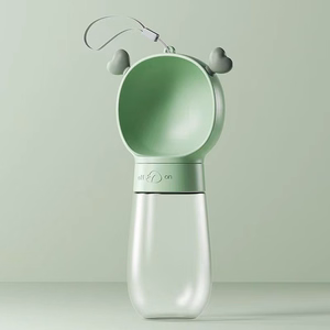 Dog outdoor drinking cup green
