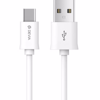 Devia Kabelis Smart EC082 USB - USB-C 1,0 m 2,1A baltas