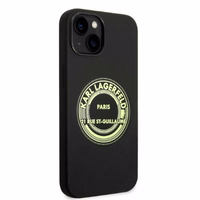 Karl Lagerfeld KLHCP14MSRSGRCK iPhone 14 Plus 6.7 "kietasis dėklas juodas / juodas silikoninis RSG