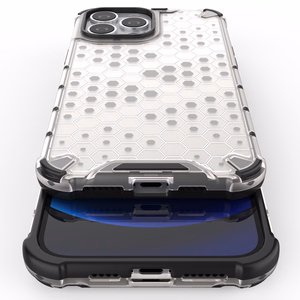 Honeycomb Case броневой чехол с TPU бампером для iPhone 13 Pro Max синий