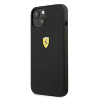 Ferrari FESSIHCP13SBK iPhone 13 mini 5.4" juodas/juodas kietas dėklas silikoninis