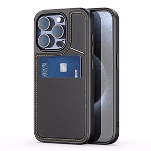 DUX DUCIS dėklas telefonui RAFI II MAG su stovu suderinamas su MagSafe IPHONE 15 Pro juodas