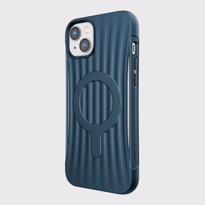 Raptic X-Doria Clutch dėklas iPhone 14 Plus su Magnetine galinė mėlyna danga
