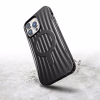Raptic X-Doria Clutch dėklas iPhone 14 Pro Max su Magnetine galinė juoda danga
