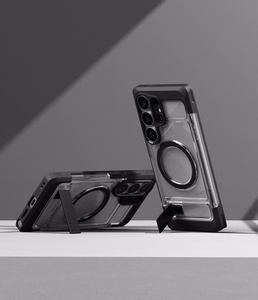 Ringke UX Magnetic MagSafe Dėklas for Samsung Galaxy S26 Ultra - Clear juodas