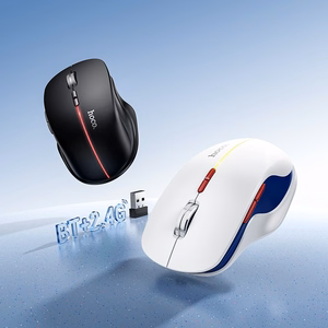 Belaidė pelė Hoco GM40 RGB balta
