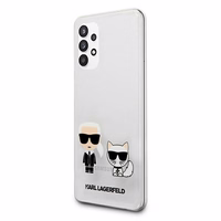 Karl Lagerfeld KLHCA32CKTR A326 A32 5G dėklas skaidrus Karl & Choupette