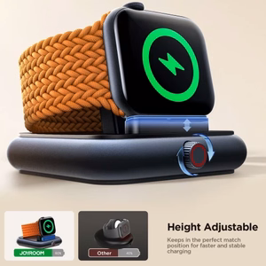 "Joyroom" JR-WQW03 magnetinis įkroviklis "Apple Watch" laikrodžiui (juodas)