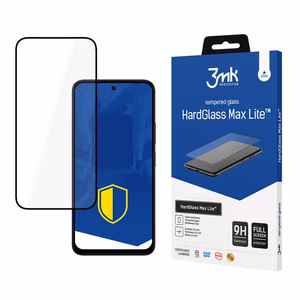 3mk HardGlass Max Lite juodas grūdintas stiklas Xiaomi Redmi 15 5G telefonui
