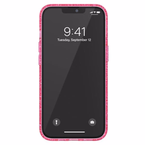 Adidas OR apsauginis skaidrus dėklas Blizgučiai iPhone 13 Pro / iPhone 13 - rožinis