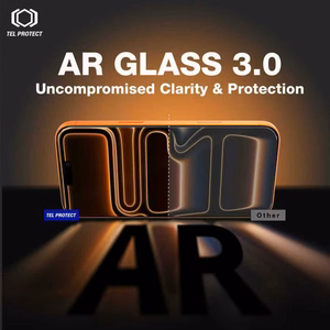 Grūdintas stiklas Tel Protect 10X AR 3.0 AntiReflective Titanium skirtas Iphone 15