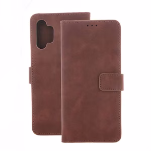 Smart Velvet knygelės tipo dėklas „Motorola Moto G24 / G04“, rudas