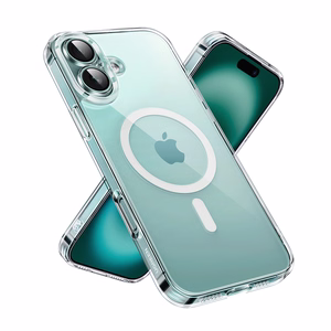 Užalias Classy Clear Magnetic Dėklas iPhone 16 Plus - Skaidrus