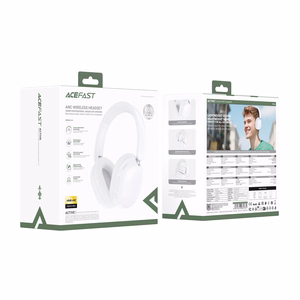 Belaidės ausinės Acefast H12 Hybrid ANC baltos