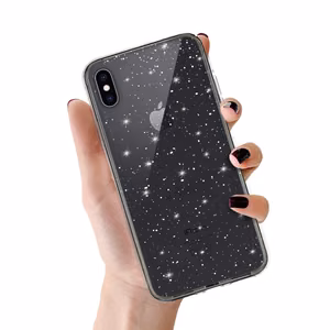 Crystal Glitter dėklas Iphone X/XS (5,8") sidabrinis