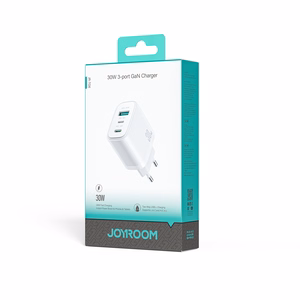 Joyroom JR-TG6 GaN 30W sieninis įkroviklis baltas