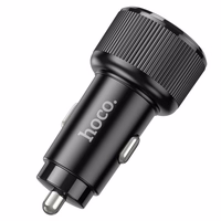 Automobilinis įkroviklis Hoco 2 x USB C QC PD 50W NZ14B juodas