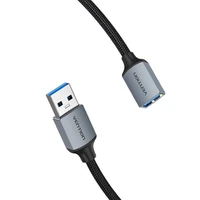 USB-A 3.0 kabelis A Male į Female Vention CBLHI 3m (juodas)