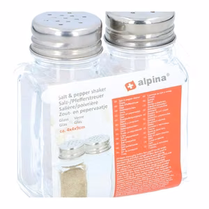 Alpina stiklinių druskos ir pipirų indelių rinkinys, 2 vnt.