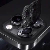 Benks Grūdintas stiklas Glass Warrior Objektyvo Apsauga kamerai Iphone 16/16 Plus (2 objektyvai) sidabrinis titanas