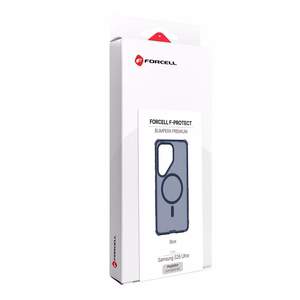 Case for Samsung S26 Ultra Forcell F-Protect BumperX Premium compatible with MagSafe navy blue