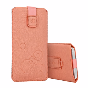 WONDER Deko dėklas telefonui (dydis L) Iphone 13 Mini/12 Mini/SE 2020/2022/7/8 persikinis