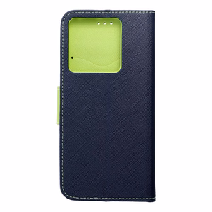 Flip case for Xiaomi Redmi NOTE 13 PRO 5G Fancy Book navy blue / lime