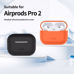 Tech-Protect silikoninis dėklas Apple AirPods Pro 1 / 2 - smėlinis