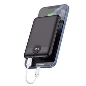 VEGER išorinė baterija 10000 mAh PD QC3.0 2A 22,5W S11 (W1140) juoda